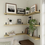 WOPITUES 24'' Long Floating Shelves for Wall Decor & Storage, Rustic Brown - Image 5