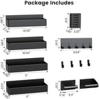 Mystozer Magnetic Spice Rack for Refrigerator Black, 7 Pack - Image 6