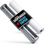 Hand-Held Paper Roll Dispenser with 18" x 100' White Freezer Paper by Paclord