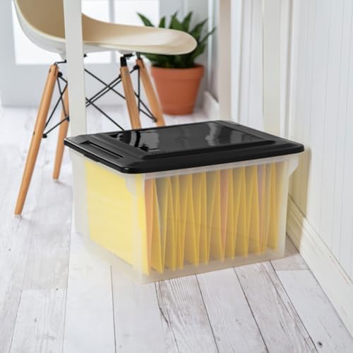 Sterilite File Box Tote with Lids for Letter and Legal Folders, 8-Pack - Image 5
