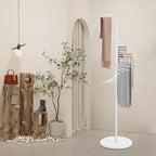 Freestanding Scarf Holder Stand,Spiral Scarf Display Rack,Holder Hijab Stand,Commercial Hijab Organizer,Scarves Rack,Metal Scarf Racks,Hijab Organizer,Belt Pants Hanger For Clothing Store Home (White) - Image 6