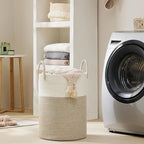 YOUDENOVA Cotton Laundry Hamper, 100L Storage Basket-Brown - Image 5