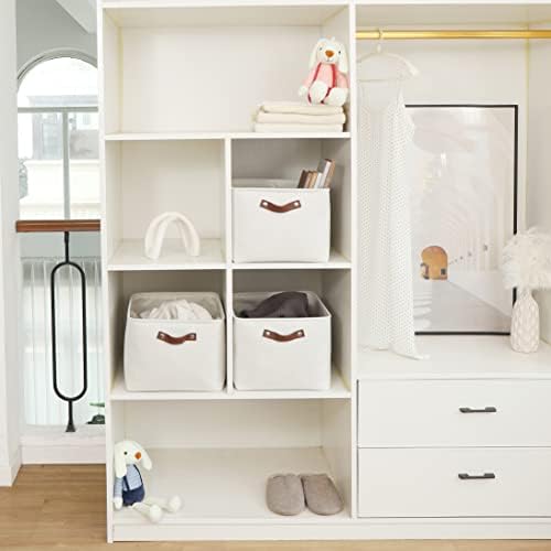 OrganiHaus 16x12.5in Storage Baskets, 3 Pack - Fabric Bins for Shelves - Image 5