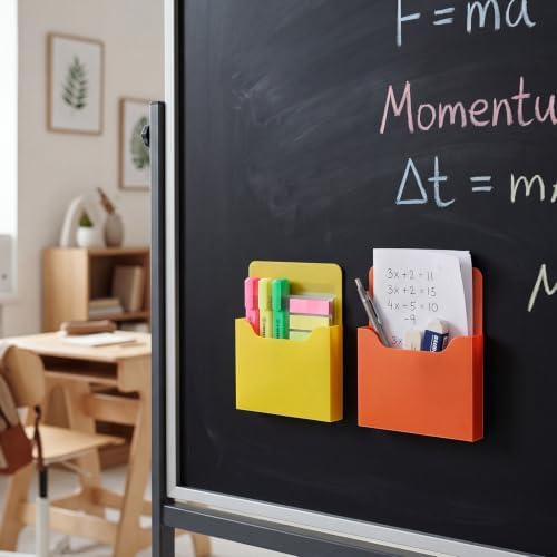 Gilprop 8 Pack Magnetic File Folder Holder for Whiteboard Classroom Storage - Image 4