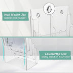 Argvey 4-Tier Brochure Holder 8.5 x 11, Desktop Literature & File Organizer - Image 5