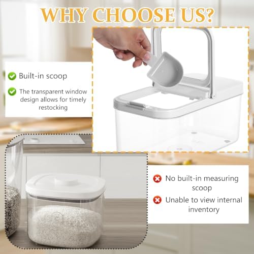 6L Laundry Detergent Dispenser with One-Press Lid & Measuring Spoon Tall Slim Laundry Powder Container for Laundry Room Organization Large Airtight Dishwasher Pod Holder for Storage Pod Bead Powder - Image 7