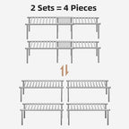 STORAGE MANIAC Expandable Cabinet Organizer Shelf, Set of 4, Gray - Image 6