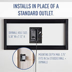 Legrand - On-Q in-Wall TV Cable Management Kit, Recessed Power & Low Voltage Bridge for TVs, UL Listed DIY Wire Hider Solution, HT2102BKV1, Black - Image 5