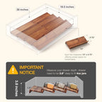 Tinamo Acacia Wood 4-Tier Spice Rack Organizer for Cabinet, Pack of 8 Pcs - Image 2