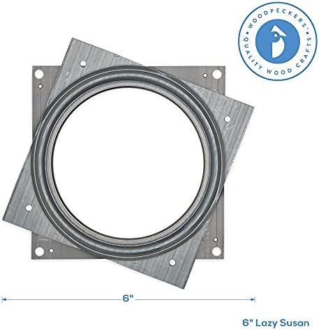 Lazy Susan Hardware, 6 inch, 500 lbs. Load Capacity, Pack of 10 Steel Lazy Susan Turntable Ball Bearing, by Woodpeckers - Image 2
