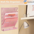 Kuntine.B Wall File Organizer Office Hanging Magazine Holder Wall File Organizer for Office Home - Image 6