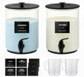 Glass Laundry Detergent Dispenser for Laundry Room Organization-2 Black by Unknown
