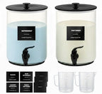 Glass Laundry Detergent Dispenser for Laundry Room Organization-2 Black by Unknown
