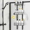 ODesign 3-Tier Over the Door Shower Caddy Hanging,Black by ODesign