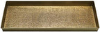 HF by LT Enchanted Scroll Pattern Metal Boot Tray, 30 x 13 inches, Antique Brass Finish - Image 2