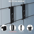 60 Pcs Grid Hooks for Wall, Metal Gridwall Picture Hooks for Display Panels - Image 3