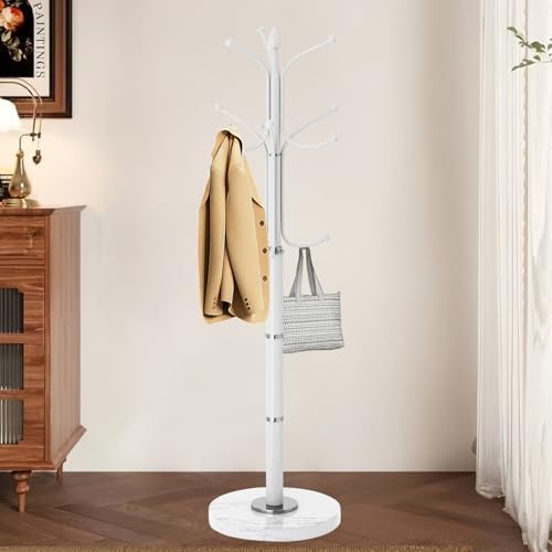 OIRUMIE Coat Rack,Coat Rack Freestanding with 12 Hooks for Entryway,Corner by OIRUMIECoatRackFreestanding