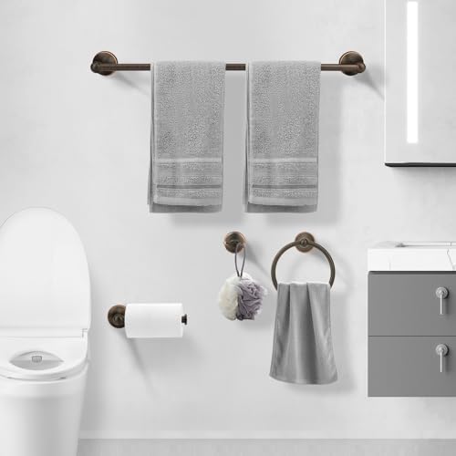 Classic Bathroom Hardware Accessories Set 4 Piece Oil Rubbed Bronze - Image 6
