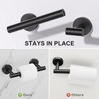 TURS Black 5 Piece Bathroom Towel Bar Set Bathroom Hardware Set, 23.6 inch Bathroom Accessories Kit Set, SUS304 Stainless Steel Wall Mounted - Image 5