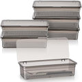 Remerry 6 Pcs Utensil Organizer with Lid, Flatware Tray Drainer, Grey by Remerry
