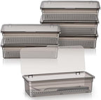 Remerry 6 Pcs Utensil Organizer with Lid, Flatware Tray Drainer, Grey by Remerry