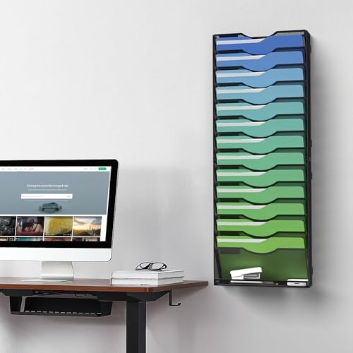 Kuntine.B Wall File Organizer Office Hanging Magazine Holder Wall File Organizer for Office Home - Image 7