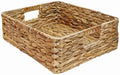 Rectangular Water Hyacinth Storage Baskets, Wicker Woven Shelves Baskets by BSTNASI