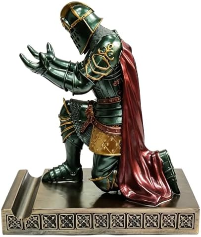 Knight Pen Holder Desk Organizer Office Decor Letter Opener for Desk Green - Image 3