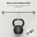 FORIOUS Bathroom Accessories, 4-Piece Bathroom Hardware Set - 30" Towel Bar - Image 4