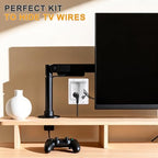 Recessed TV Outlet for in Wall Management Kit Set Box-Two-Hole Socket,TV Wall Kit Hider Box Fits All Plugs - Image 7
