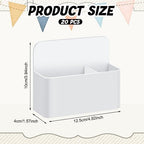 Colarr 20 Pack Magnetic Dry Erase Marker Holder Bulk, White - Image 2