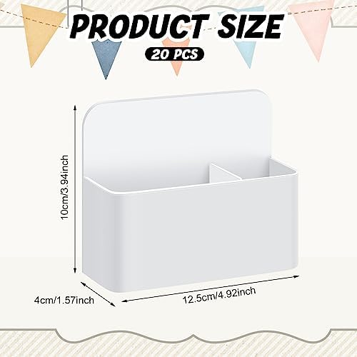 Colarr 20 Pack Magnetic Dry Erase Marker Holder Bulk, White - Image 2