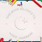 Custom Made Hybrid Inspiring Star Crescent Library Embosser - Personalized Return Book Embossing Seal for Islamic Event Organizers - Customized Home Embossing Seal for Books, Documents, and Stationery - Image 4