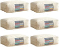 6 Pcs Cotton Canvas Sweater Storage Bag, 20"x14"x5" Closet Organizer Bag by Unknown