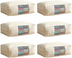 6 Pcs Cotton Canvas Sweater Storage Bag, 20"x14"x5" Closet Organizer Bag by Unknown