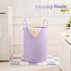 Artfeel Laundry Basket,Woven Cotton Rope Laundry Hamper,60L for Decorative Storage of Dirty Clothes,Toys and Blankets in Bathroom,Baby Room and Living Room - Image 5
