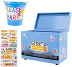 Pencil Dispenser for Classroom - Stainless Steel Bulk Pencil Holder for Desk - Includes Removable Label Stickers - Teacher Must Haves for Organization - Holds up to 200 Pencils by Tkifoda