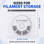 3D Printer Filament Vacuum Storage Bags, 20 Bags, Pump and Desiccants - Image 3