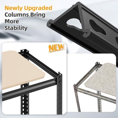 REIBII Storage Shelves for Pantry, Kitchen, 6 Tier Garage Shelving - Image 6