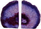 JIC Gem Purple Agate Geode Bookends Heavy Duty Crystal Stone Book Holders by JICGem%C2%AE