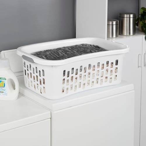 Sterilite HipHold Laundry Basket, Plastic Rectangle Clothes Hamper, 24 Pack - Image 4