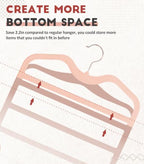 Pants Hangers Space Saving,5 Pack 5 Tier Velvet Short Neck Pants Hangers - Image 5