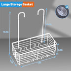 YUOROS Hanging Shower Caddy Shower Rack (White) - Image 7
