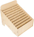 Wooden Desk Organizer Box with Multi Compartment Design for Large Capacity Sorting of Mail, Invoices, and Receipts, Versatile Placement for Home or Store, Simple and Elegant Rustic by HOLIDYOYO
