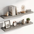 36 Inch Floating Shelves for Wall 2 Pack, Wood Wall Bathroom Shelves by RICHFOCUS