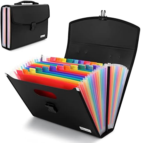 Uquelic 26 Pockets Expanding File Folder, Accordion Document Organizer - Image 2