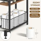 RALGEND Freestanding Toilet Paper Holder with Storage Shelf for Bathroom - Image 6