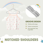 HOUSE DAY Velvet Baby Hangers for Closet, Kids Hangers Velvet 60 Pack, Non Slip Toddler Hanger 11.8 Inch, Durable Childrens Hanger for Newborn Baby Clothes- Gray - Image 6