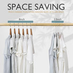 ManGotree Velvet Coat Hangers with 360° Swivel Gold Hook 48 Pack White - Image 6