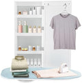 Wall Mount Ironing Board Cabinet, in-Wall Recessed Ironing Cabinet, Built-in Swivel Ironing Board Foldable with Mirror, for Edrooms, Checkrooms, Small Houses, Sewing Rooms, Bedrooms by Akynjtbca